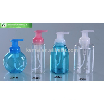 200ml 500ml PET square plastic lotion pump bottle for packaging